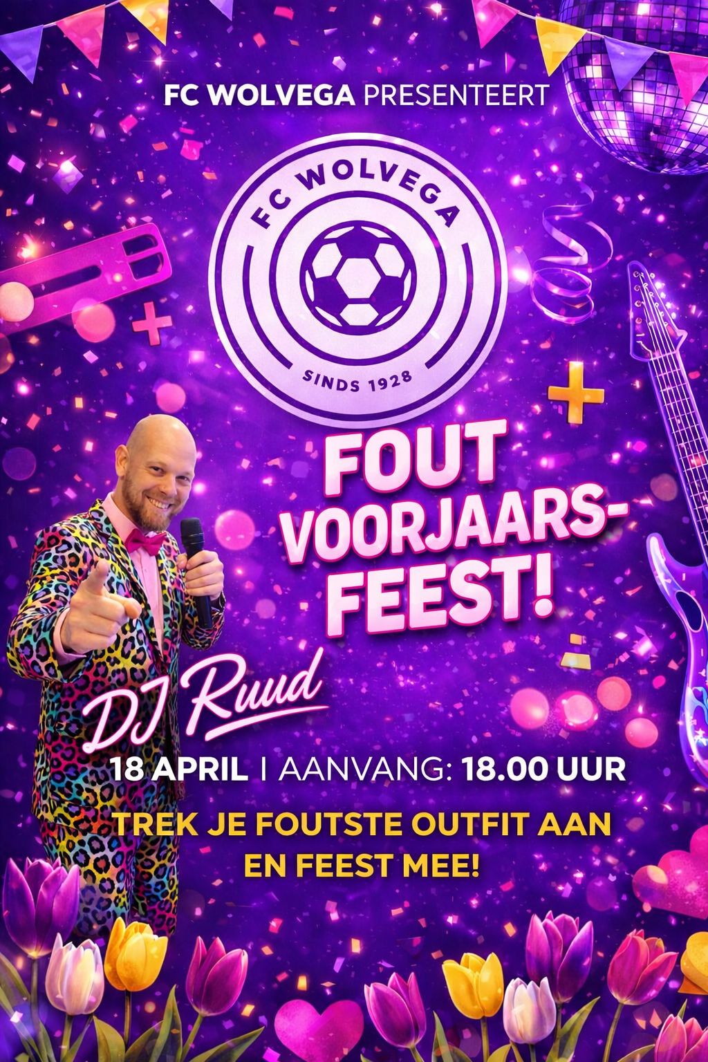 18 april Fout Voorjaarsfeest met DJ Ruud