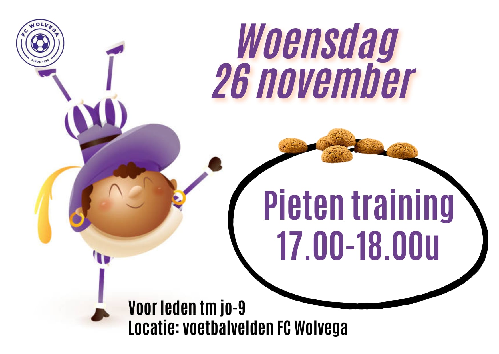 Pieten training 26 november