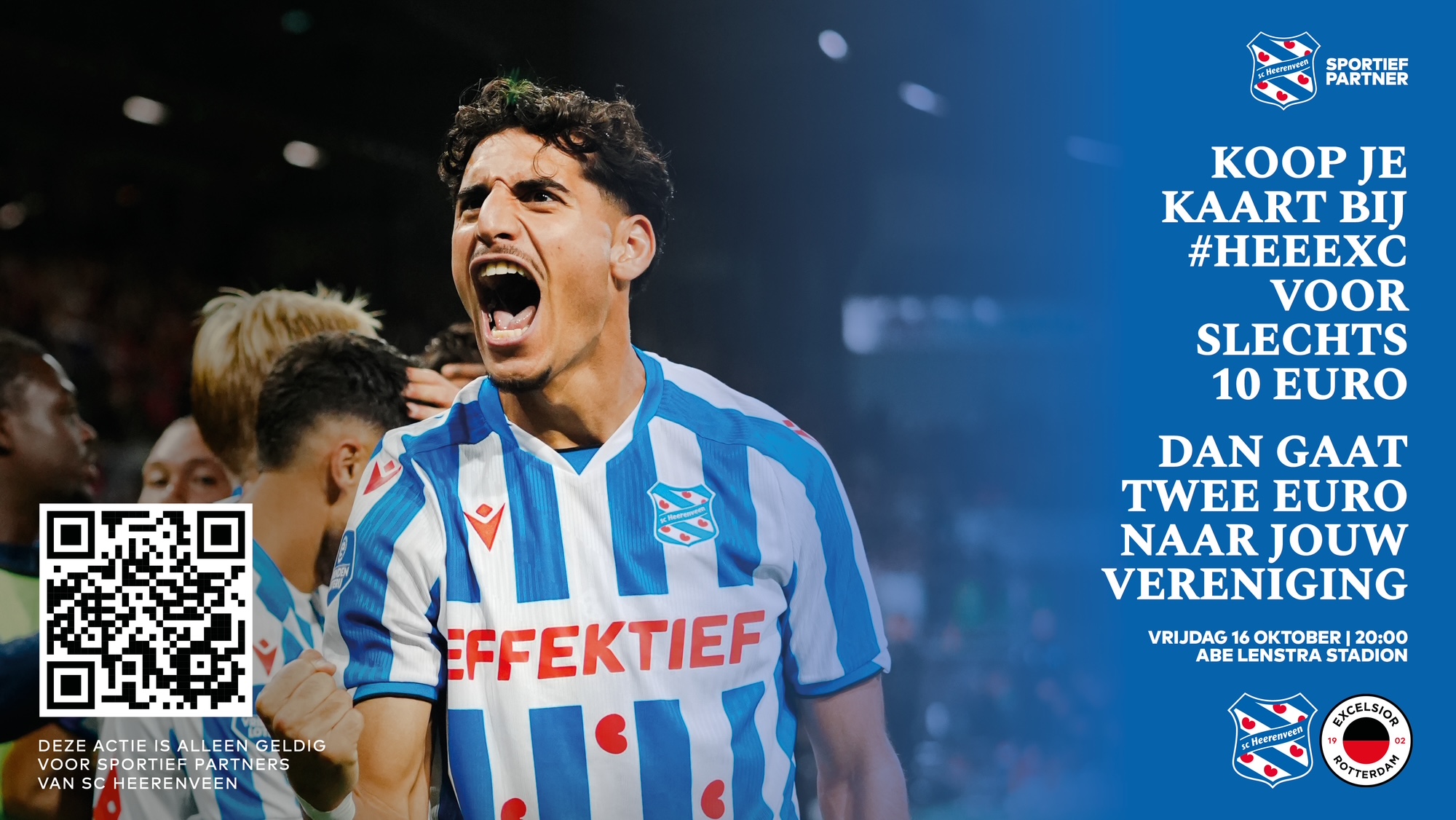 Voor slechts 10 euro naar SC Heerenveen - Excelsior