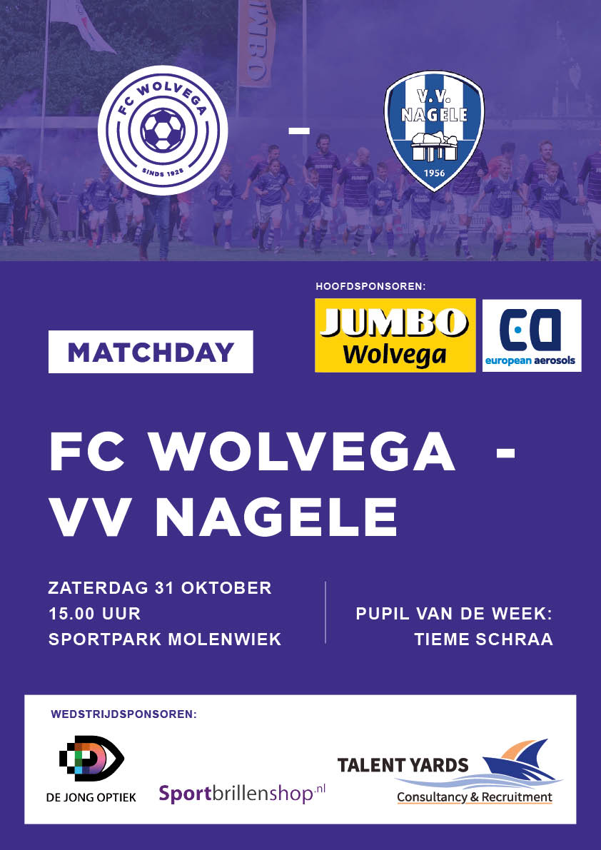 Zaterdag 31 Okt FC Wolvega 1 - Nagele 1
