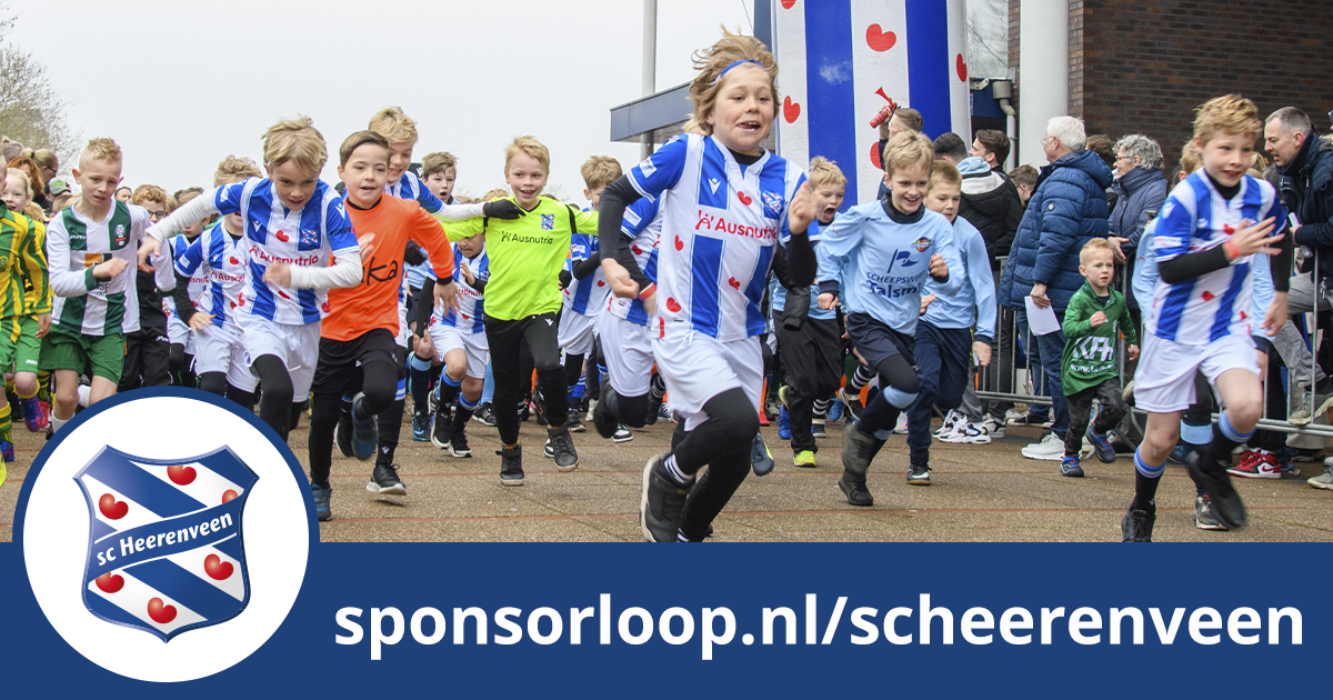 Sponsorloop SC Heerenveen op 15 mei.